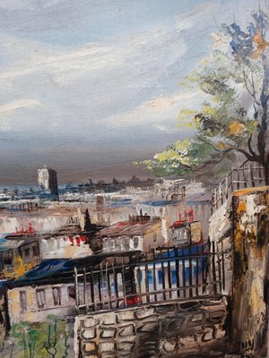 Oil on Canvas, Montmartre, Paris, 1970s-EHL-1009585