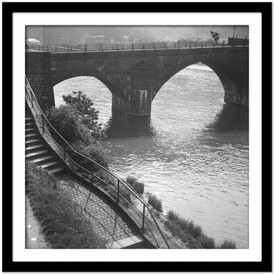 Old Bridge Over River Neckar at Heidelberg, Germany 1938, Printed 2021-DYV-990647