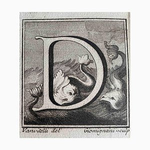 Old Master, Antiquities of Herculaneum, Letter D, Etching, 18th Century-ZCI-2024909