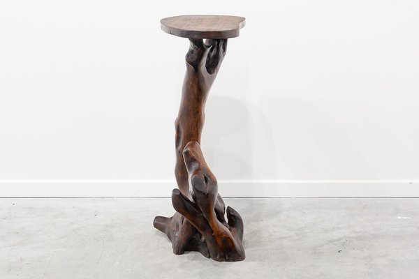 Olive Wood Stand, 1970s-UJE-604038