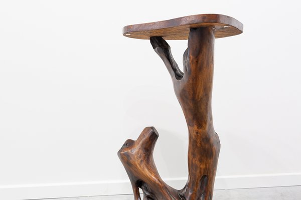 Olive Wood Stand, 1970s-UJE-604038