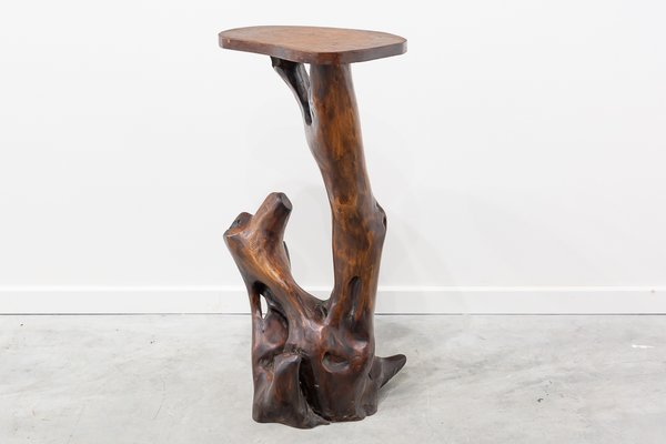 Olive Wood Stand, 1970s-UJE-604038