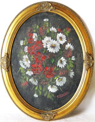 Oliveras, Spring Flowers, Oil on Board, Framed-ZYI-1338090