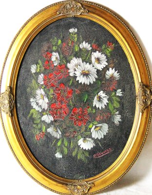 Oliveras, Spring Flowers, Oil on Board, Framed-ZYI-1338090