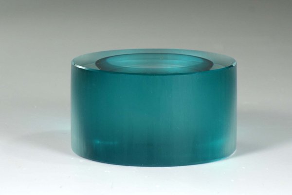 Olivetti Murano Glass Blue Paperweight by Paolo Venini, 1950-KGD-2043561