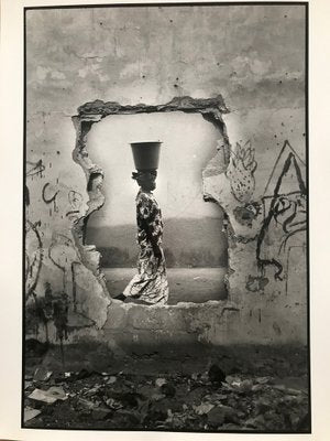 Olivier Le Brun, Bamako, Mali, Water Carrier, 2002, Silver Print-KHH-1744001