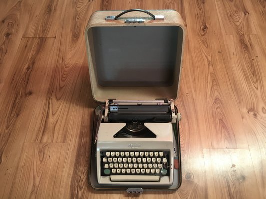 Olympia Monica Typewriter with Suitcase, 1960s-WQQ-991084