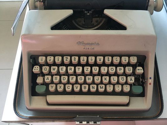 Olympia Monica Typewriter with Suitcase, 1960s-WQQ-991084