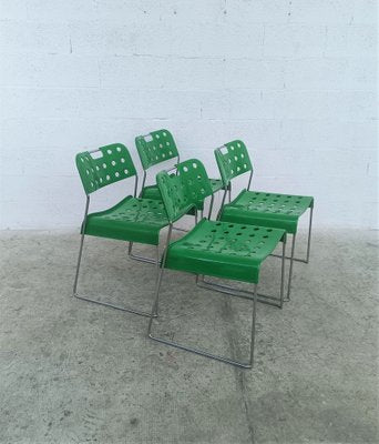 Omstak Chairs by Rodney Kinsman for Bieffeplast, 1970s / 80s, Set of 4-RNN-1293118