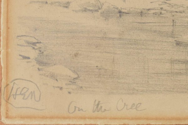 On the Cree, 19th Century, Watercolor on Paper-AOI-1106913