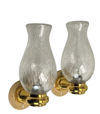 Onion Shaped Murano Glass Wall Lights from Keuco, 1970s, Set of 2-WZZ-1752756