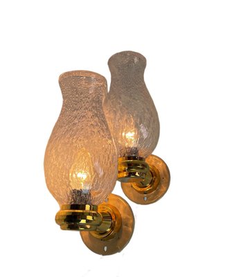 Onion Shaped Murano Glass Wall Lights from Keuco, 1970s, Set of 2-WZZ-1752756