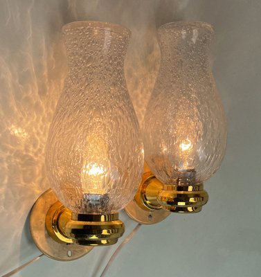 Onion Shaped Murano Glass Wall Lights from Keuco, 1970s, Set of 2-WZZ-1752756