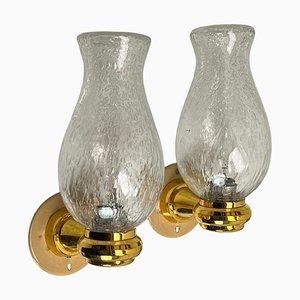 Onion Shaped Murano Glass Wall Lights from Keuco, 1970s, Set of 2-WZZ-1752756