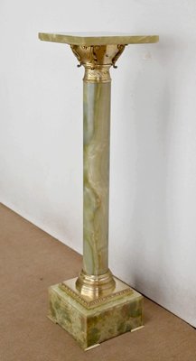 Onyx and Bronze Column, Late 19th Century-RVK-1440904