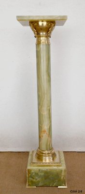 Onyx and Bronze Column, Late 19th Century-RVK-1440904