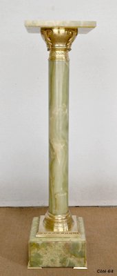 Onyx and Bronze Column, Late 19th Century-RVK-1440904