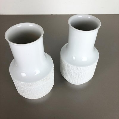 Op Art German Porcelain Vase by Richard Scharrer for Thomas, 1970s, Set of 2-QZ-1143237