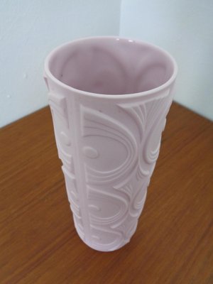 Op Art Pink Vase from Scherzer, Germany, 1960s-RDW-1395980