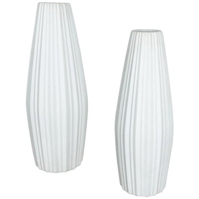 Op Art Porcelain Vase by Heinrich Selb, Germany, 1970s, Set of 2-QZ-1147710