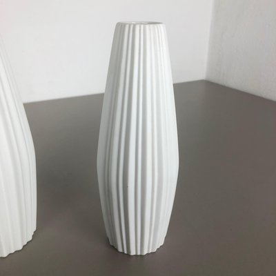 Op Art Porcelain Vase by Heinrich Selb, Germany, 1970s, Set of 2-QZ-1147710