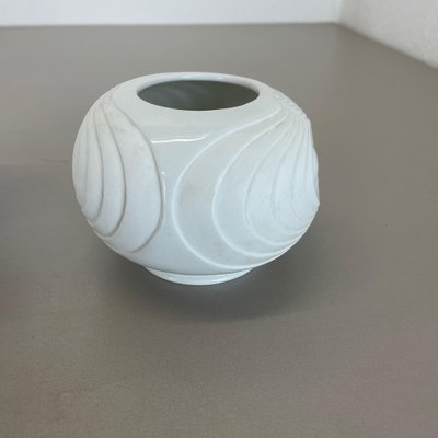 Op Art Porcelain Vase from Royal Bavaria KPM, Germany, 1970s, Set of 2-QZ-1175984