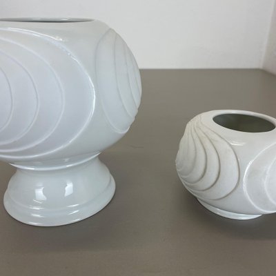 Op Art Porcelain Vase from Royal Bavaria KPM, Germany, 1970s, Set of 2-QZ-1175984