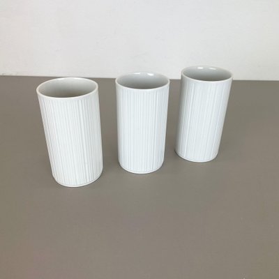 Op Art Porcelain Vases by Melitta All, Germany, 1970s, Set of 3-QZ-1052884