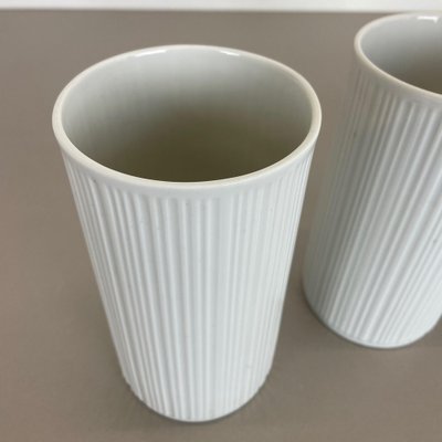 Op Art Porcelain Vases by Melitta All, Germany, 1970s, Set of 3-QZ-1052884