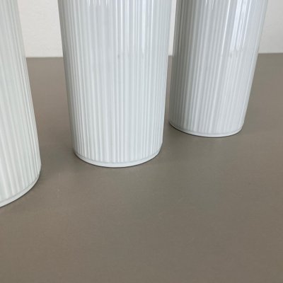 Op Art Porcelain Vases by Melitta All, Germany, 1970s, Set of 3-QZ-1052884