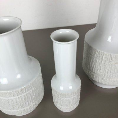 Op Art Porcelain Vases by Richard Scharrer for Thomas, Germany, 1970s, Set of 3-QZ-1053062