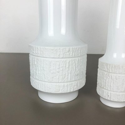 Op Art Porcelain Vases by Richard Scharrer for Thomas, Germany, 1970s, Set of 3-QZ-1053062