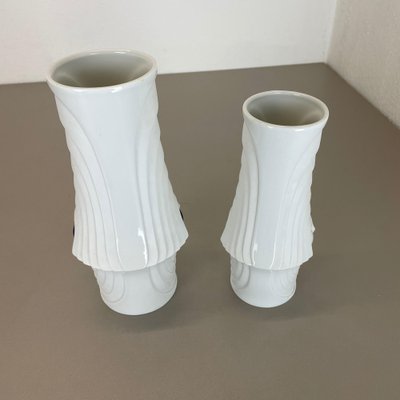 Op Art Porcelain Vases by Royal Bavaria KPM, Germany, 1970s, Set of 2-QZ-1452168