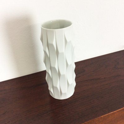 Op Art Vase Porcelain Vase by Heinrich Fuchs for Hutschenreuther, Germany, 1970s-QZ-1151885