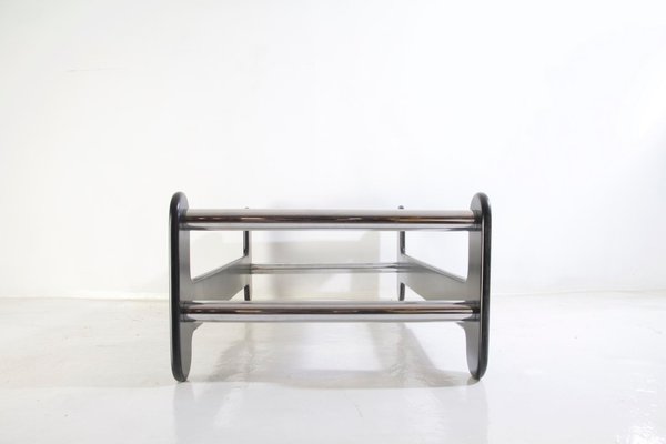 Op Style Black and White Coffee Table, Italy, 1970s-FO-993036