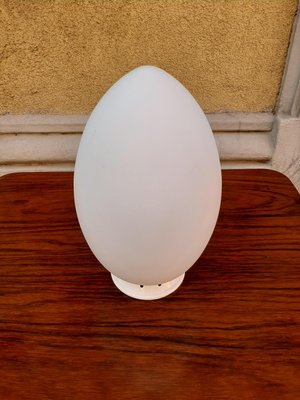 Opal Glass Model Egg Table Lamp by Ben Swildens for Fontana Arte, 1990s-OHK-775136