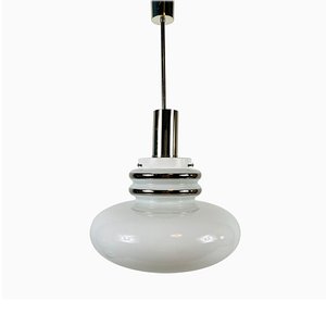 Opal Glass Pendant Lamp from Peill & Putzler, 1960s-PUK-733172