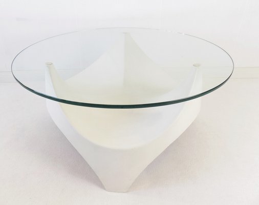 Opal Glass Table from Opal Möbel, 1960s-HUW-1031224