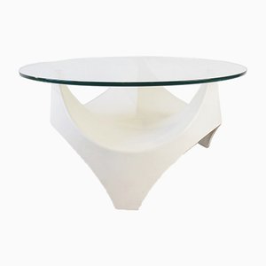 Opal Glass Table from Opal Möbel, 1960s-HUW-1031224