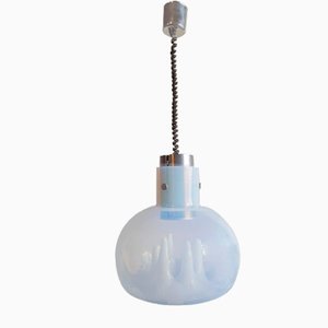 Opalescent Glass Ceiling Lamp by Toni Zuccheri for Murano, 1974-VYP-772851