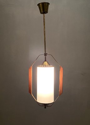 Opaline Ceiling Lamp by Stilnovo , 1950s-JJC-772191