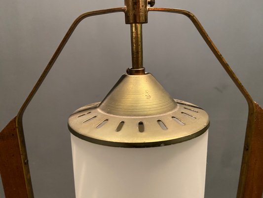 Opaline Ceiling Lamp by Stilnovo , 1950s-JJC-772191