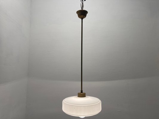 Opaline Glass Light Pendant, 1950s-JJC-1760064