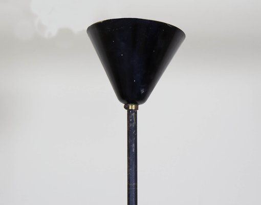 Opaline Glass Pendant Lamp, 1960s-VNC-2043171