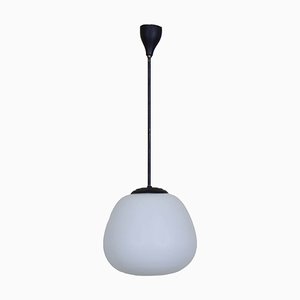 Opaline Glass Pendant Lamp, 1960s-VNC-2043371