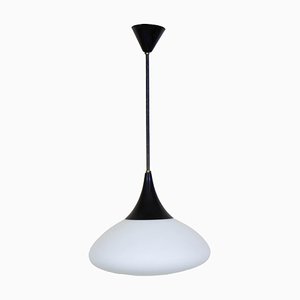 Opaline Glass Pendant Lamp, 1960s-VNC-2043171