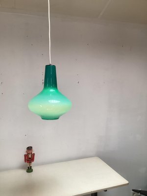 Opaline Glass Pendant Lamp by Massimo Vignelli for Venini Murano, Italy, 1950-SU-1263694