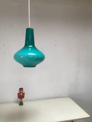 Opaline Glass Pendant Lamp by Massimo Vignelli for Venini Murano, Italy, 1950-SU-1263694