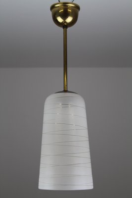 Opaline Glass Pendant Lamp from Rupert Nikoll, 1950s-ZWH-666019