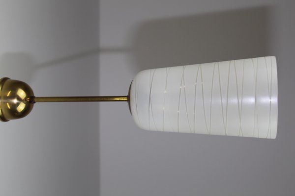 Opaline Glass Pendant Lamp from Rupert Nikoll, 1950s-ZWH-666019